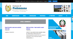 Desktop Screenshot of comune.podenzana.ms.it